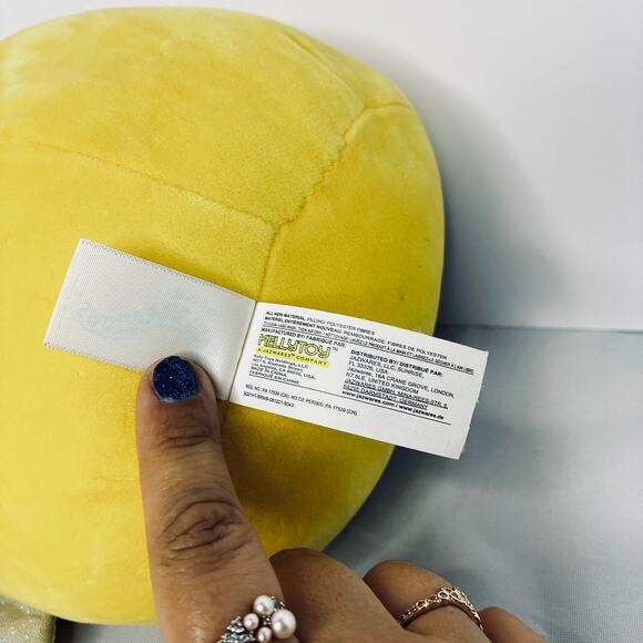 Squishmallows Happy Sunny Bee Pride Plush Yellow Rainbow Shiny Sweet Stuffie 8" - Picture 4 of 8